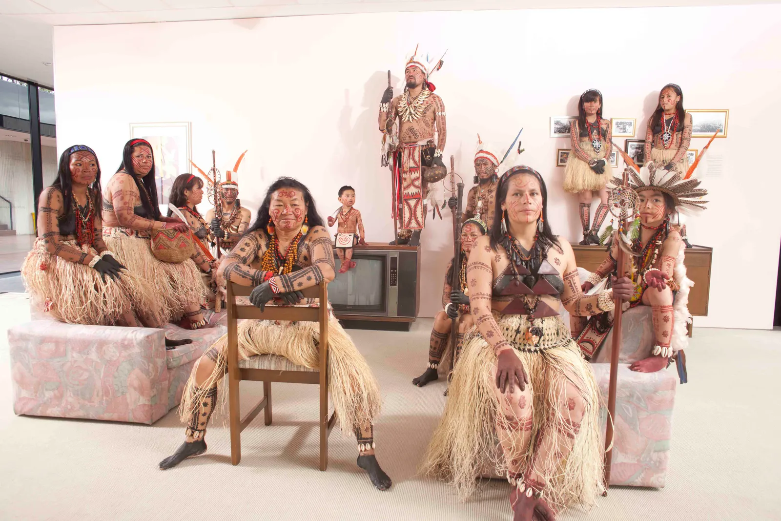 Integrantes del pueblo Tubú en la ciudad